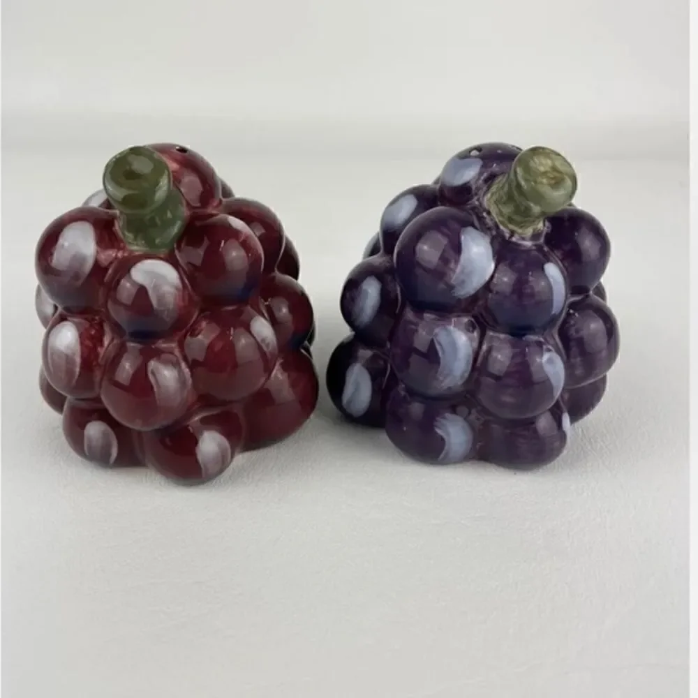 Noble Excellence Meritage Salt & Pepper Shakers Red& Purple. Dillard